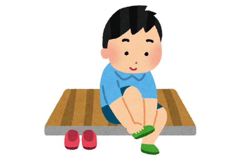 靴を履く