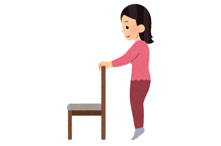 かかとの上げ下げ
