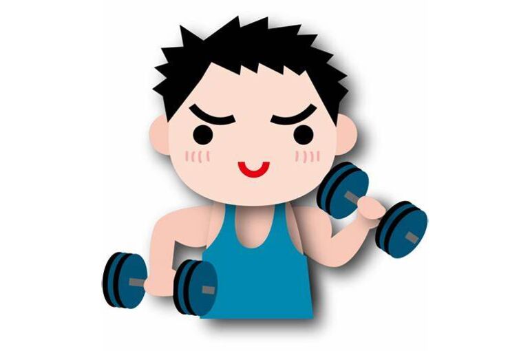 力こぶ