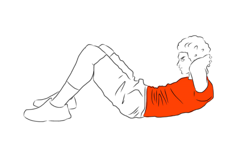 クランチのイラスト