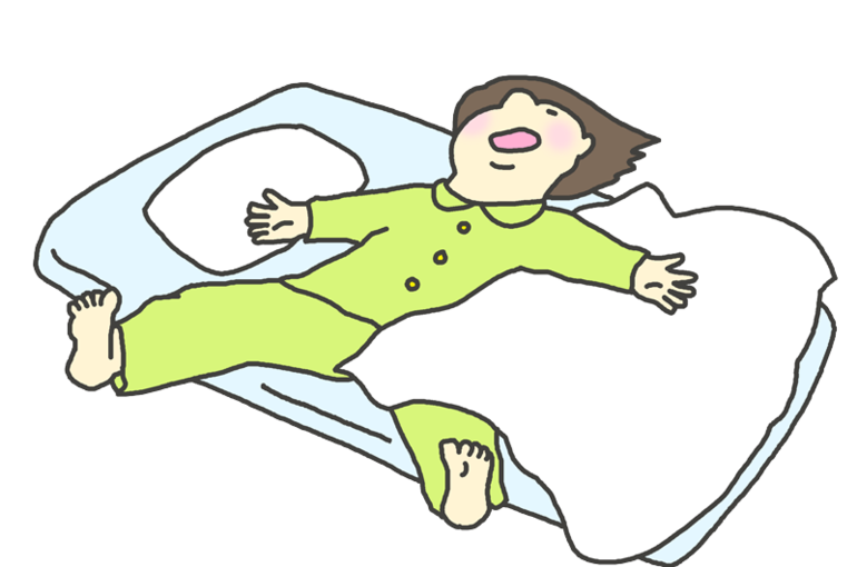 枕なしで寝る